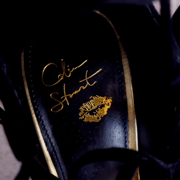 ¤ Colin Stuart Lace Up Sexy Stilettos in Bla… - Picture 7 of 8